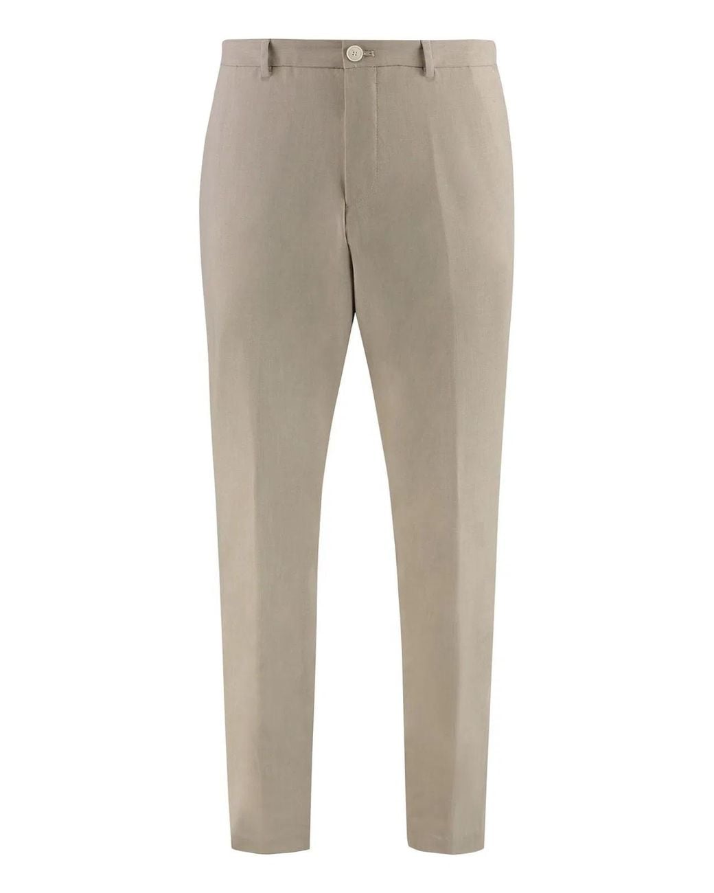 Boss Gray Wool Blend Trousers for men