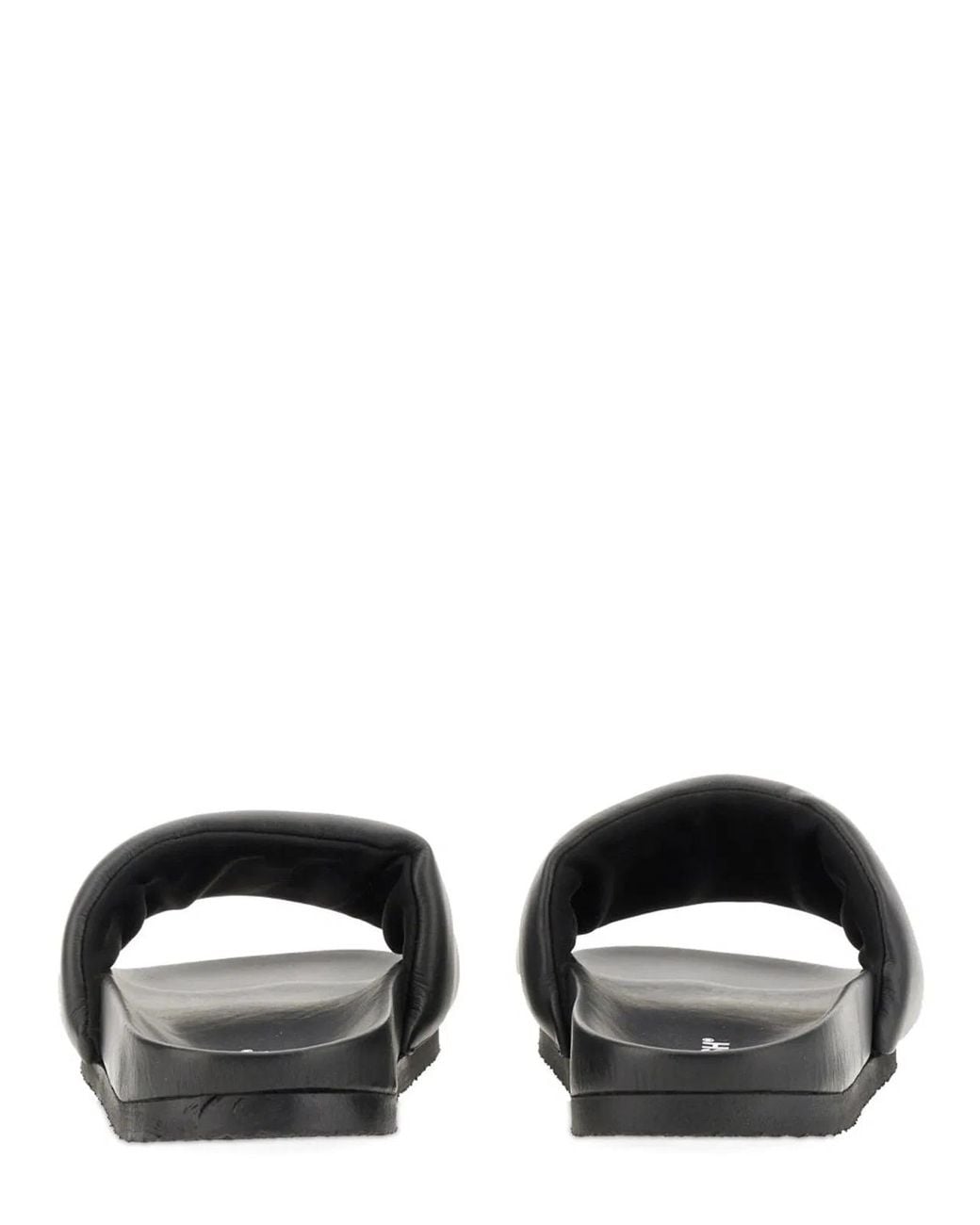 Ambush Black Leather Slide Sandal for men