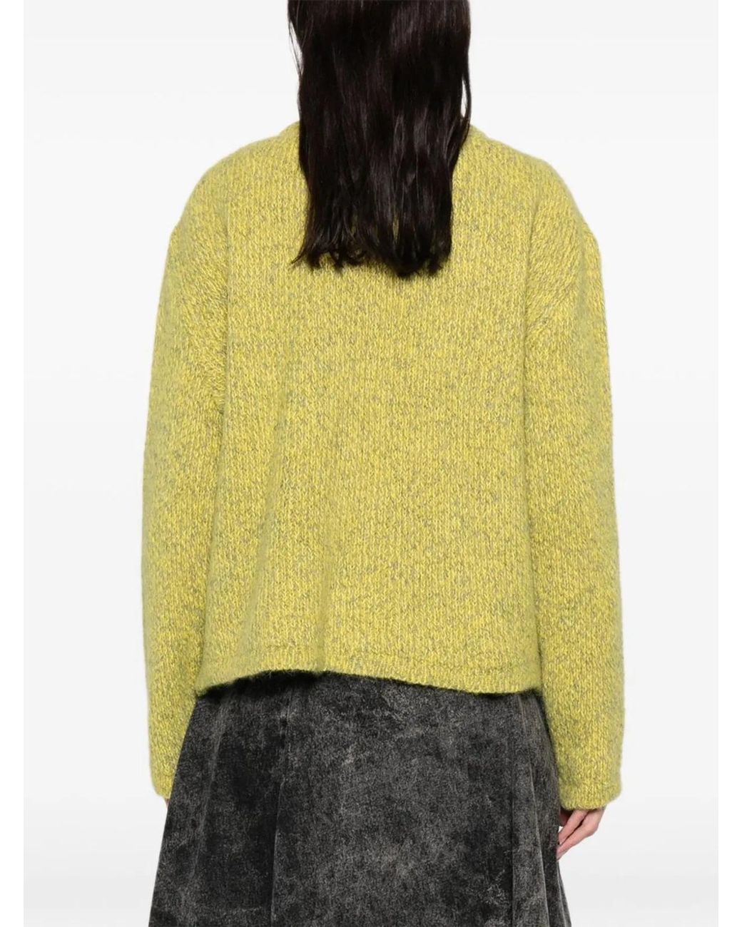 LN22 Yellow Alpaca Wool Polyamide Merino Jacket