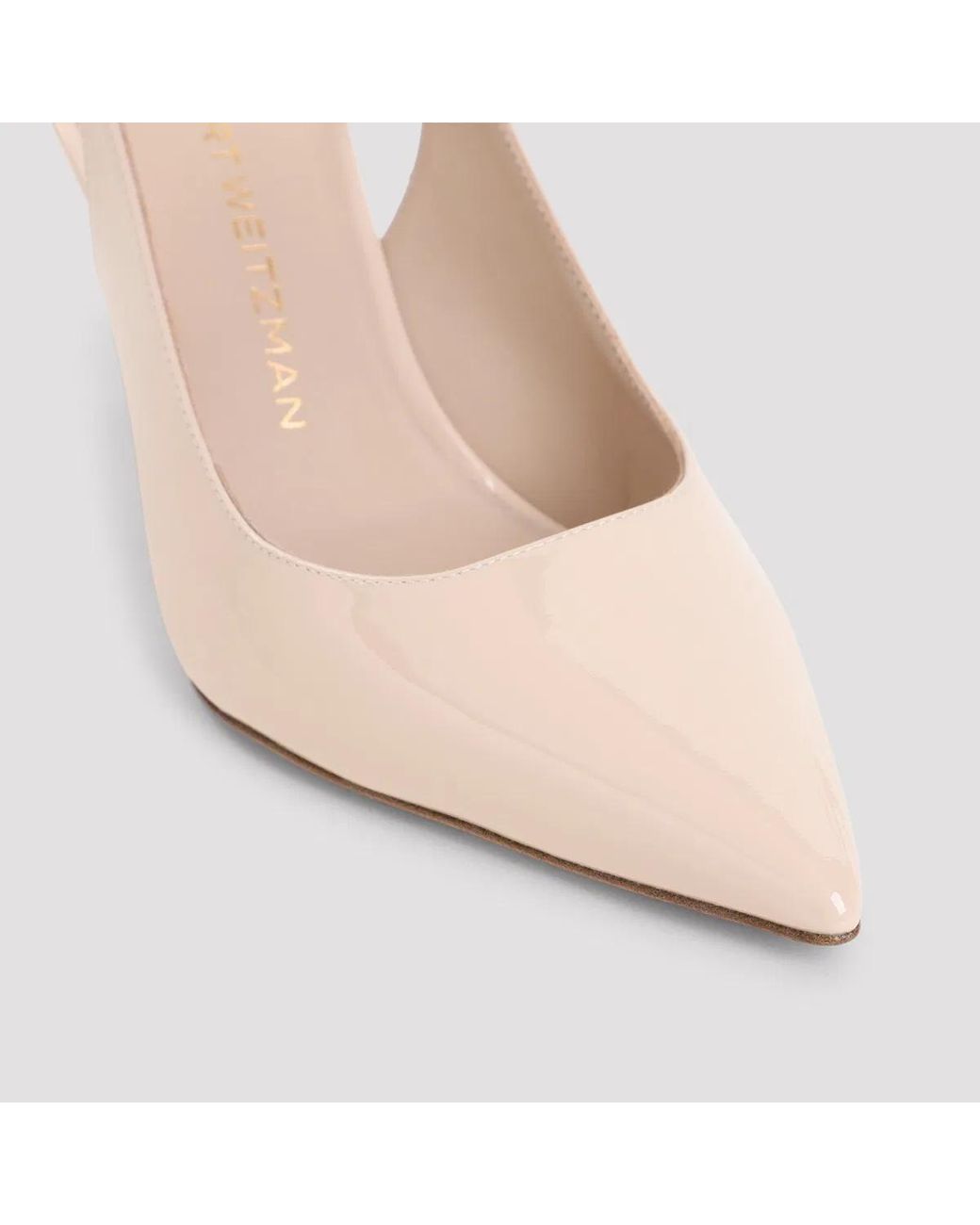 Stuart Weitzman White Stuart Power Slingback 75