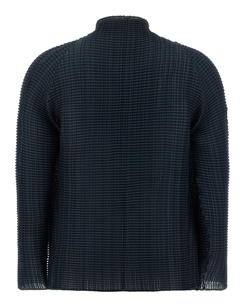 Issey Miyake Blue 'Wooly Pleats-68' Cardigan