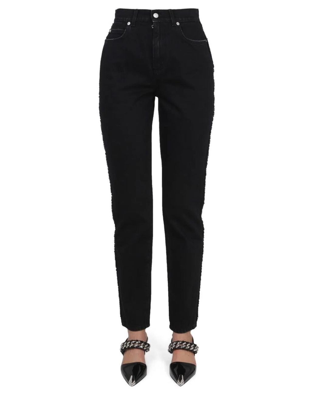 McQueen Black Boyfriend Jeans