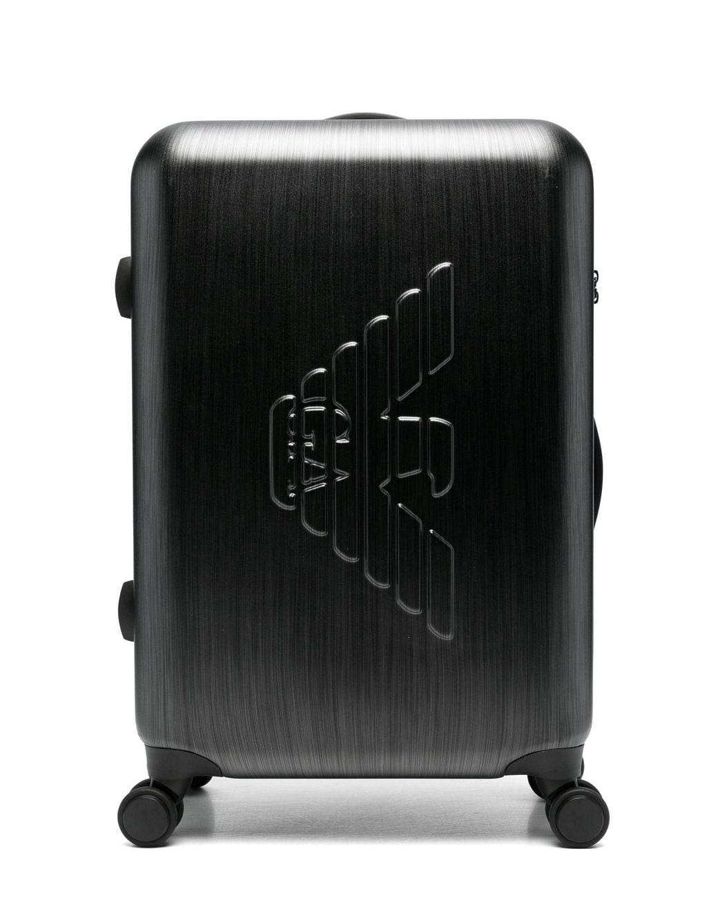 Emporio Armani Black Gunmetal Abs Trolley for men