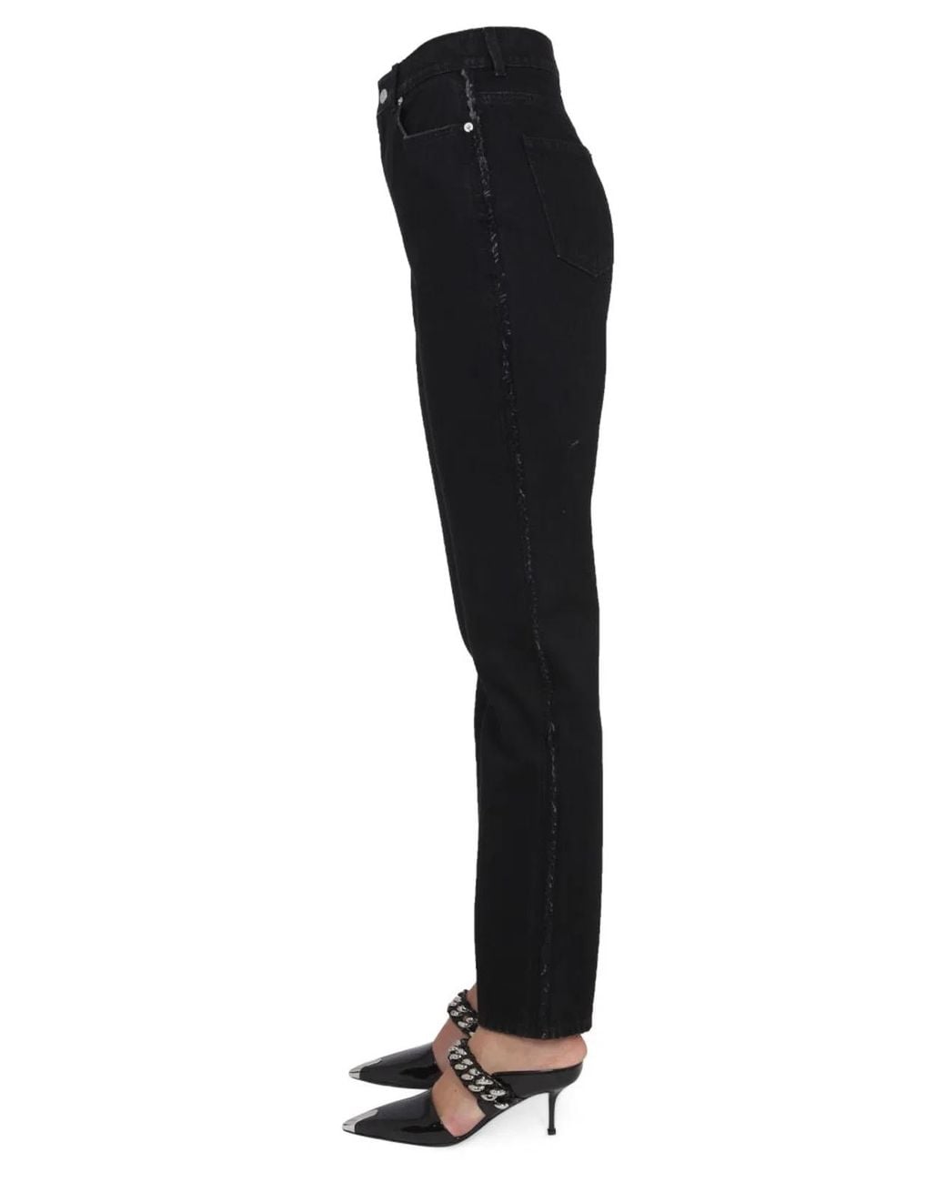 McQueen Black Boyfriend Jeans