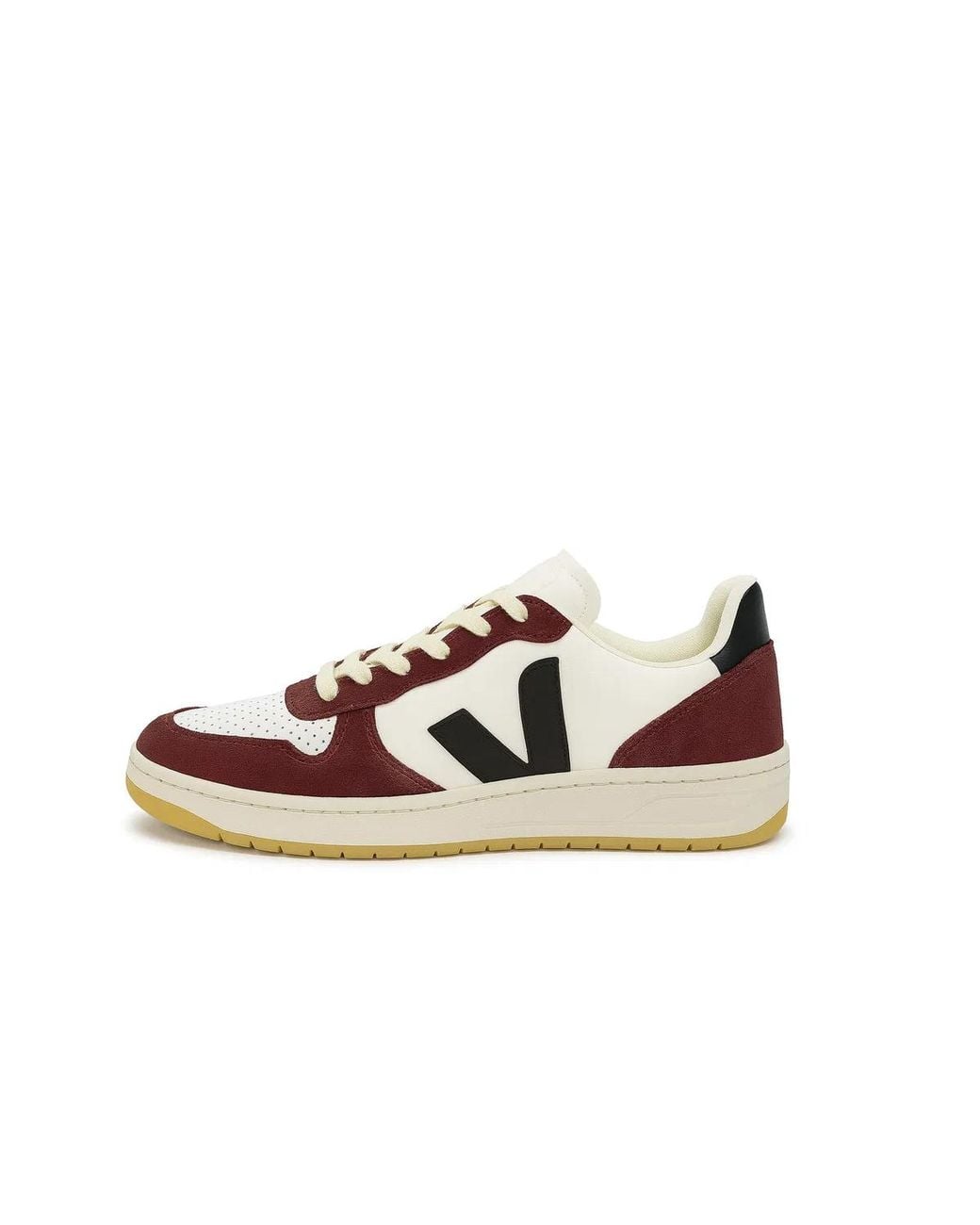 Veja Black Leather Flat Shoes