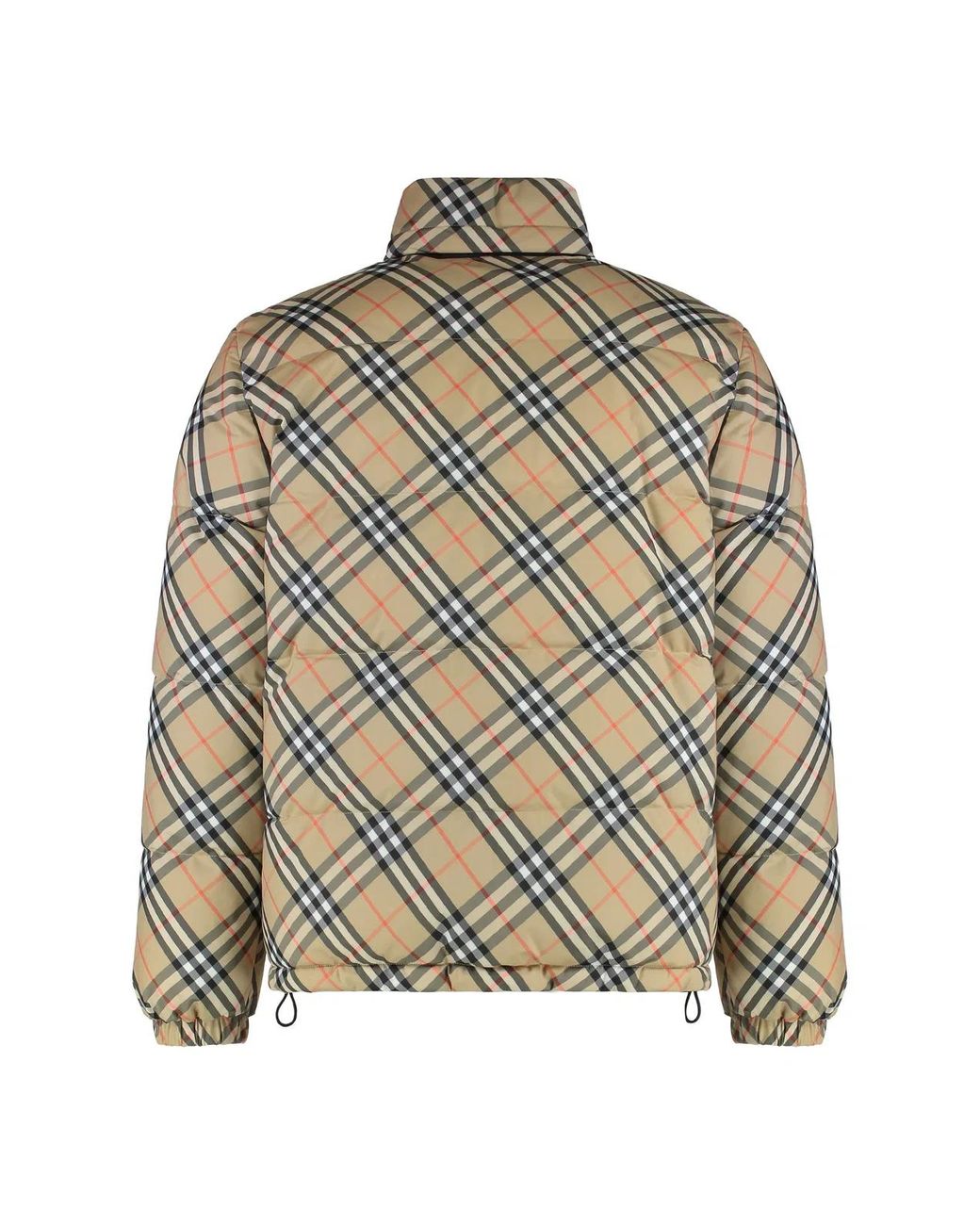 Burberry Brown Reversible Snowdon Check Down Jacket for men