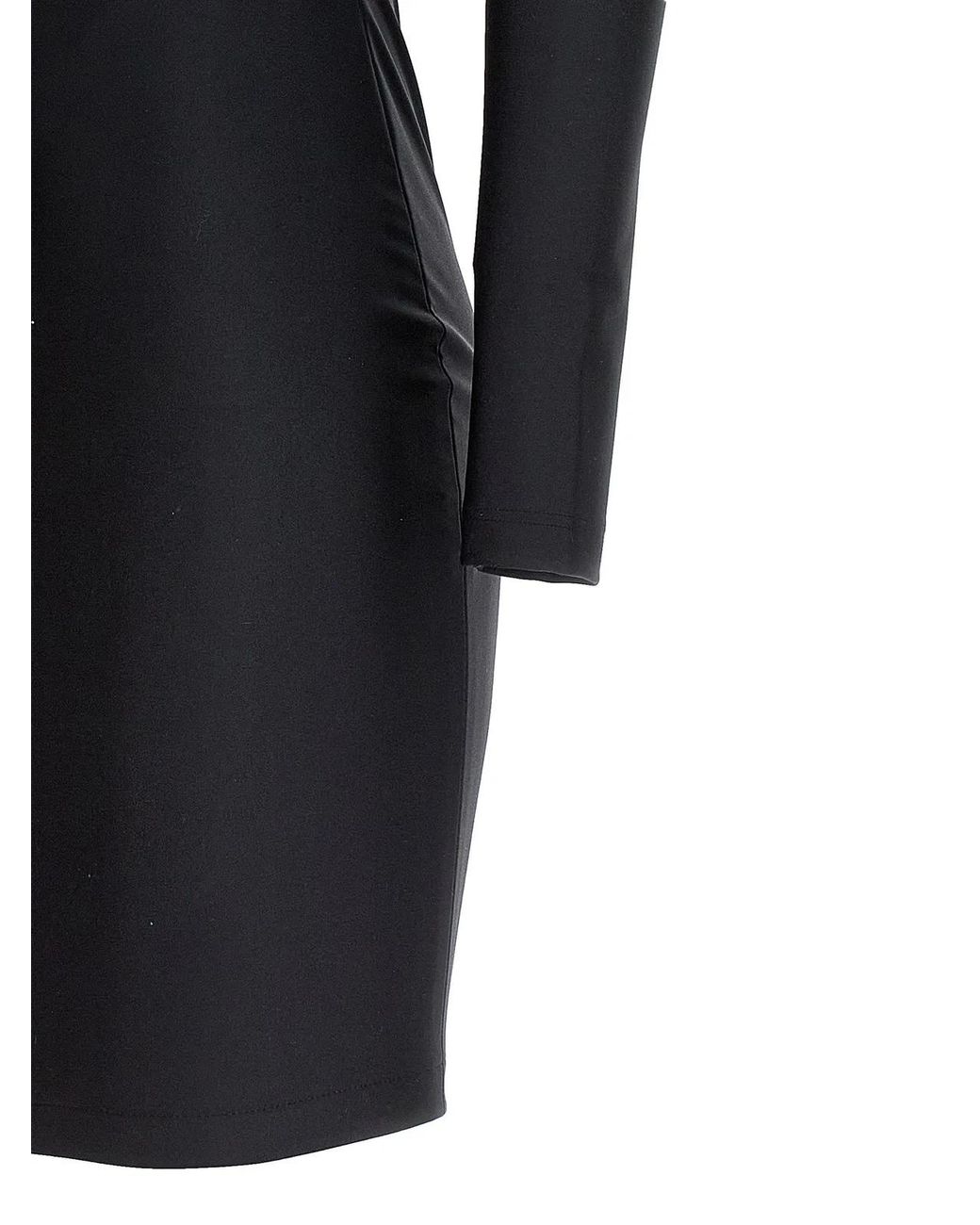 Balenciaga Black Cut-Out One Shoulder Dress