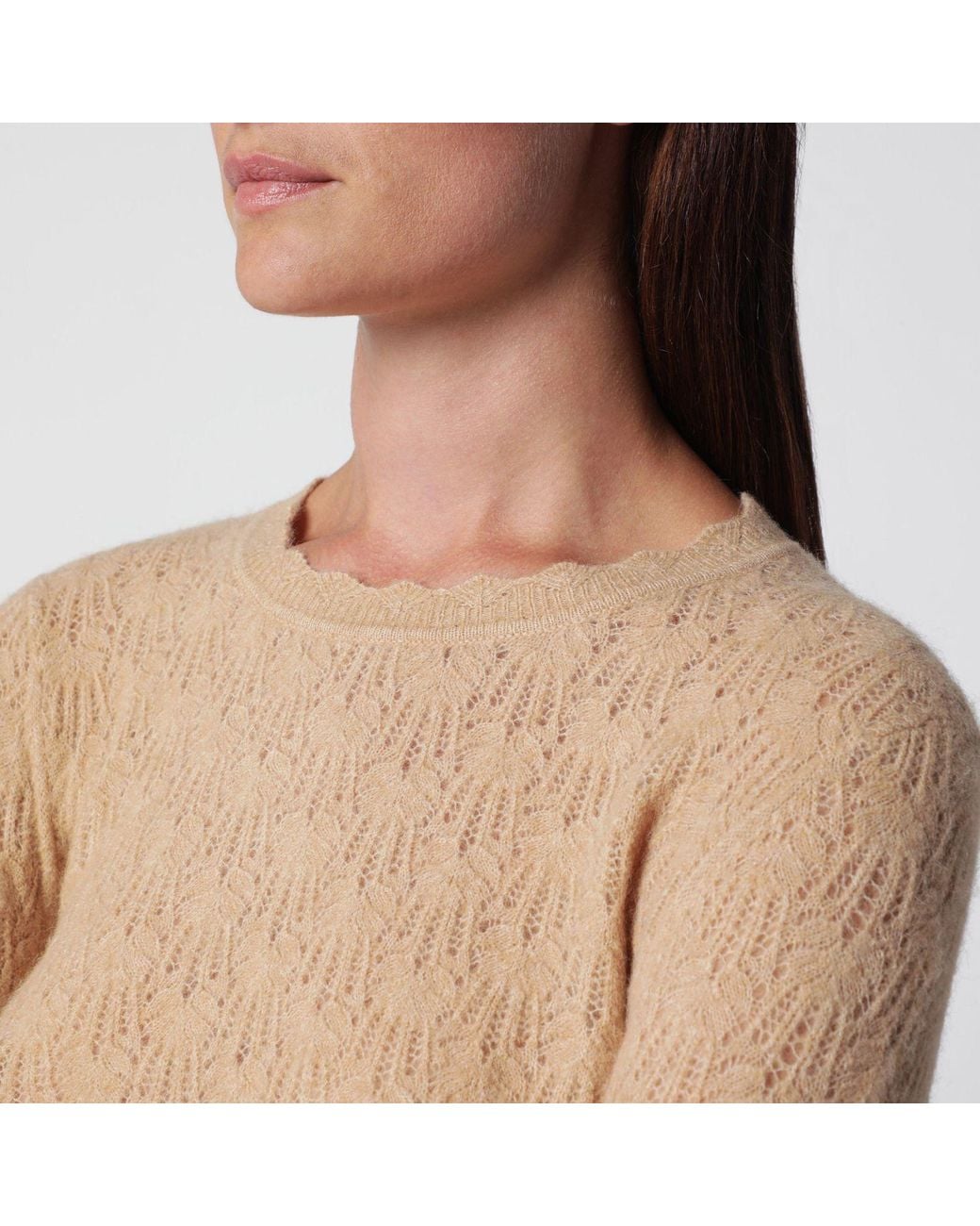 Isabel Marant Brown Isabel Marant Etoile Obeline Camel Baby Alpaca Sweater