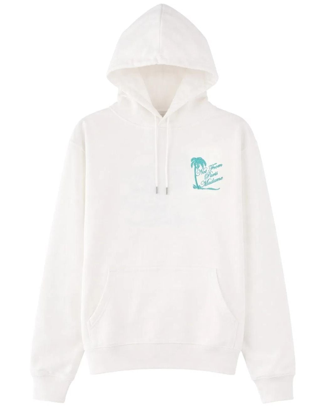 Drole de Monsieur White Cotton Sweatshirt for men