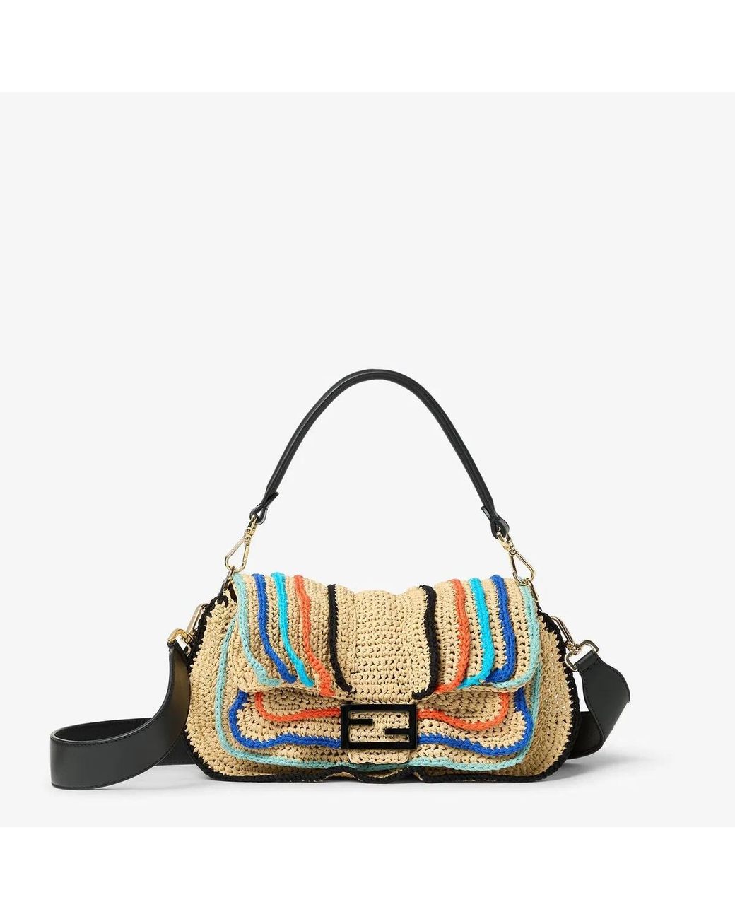 Fendi Multicolor Baguette Shoulder Bag