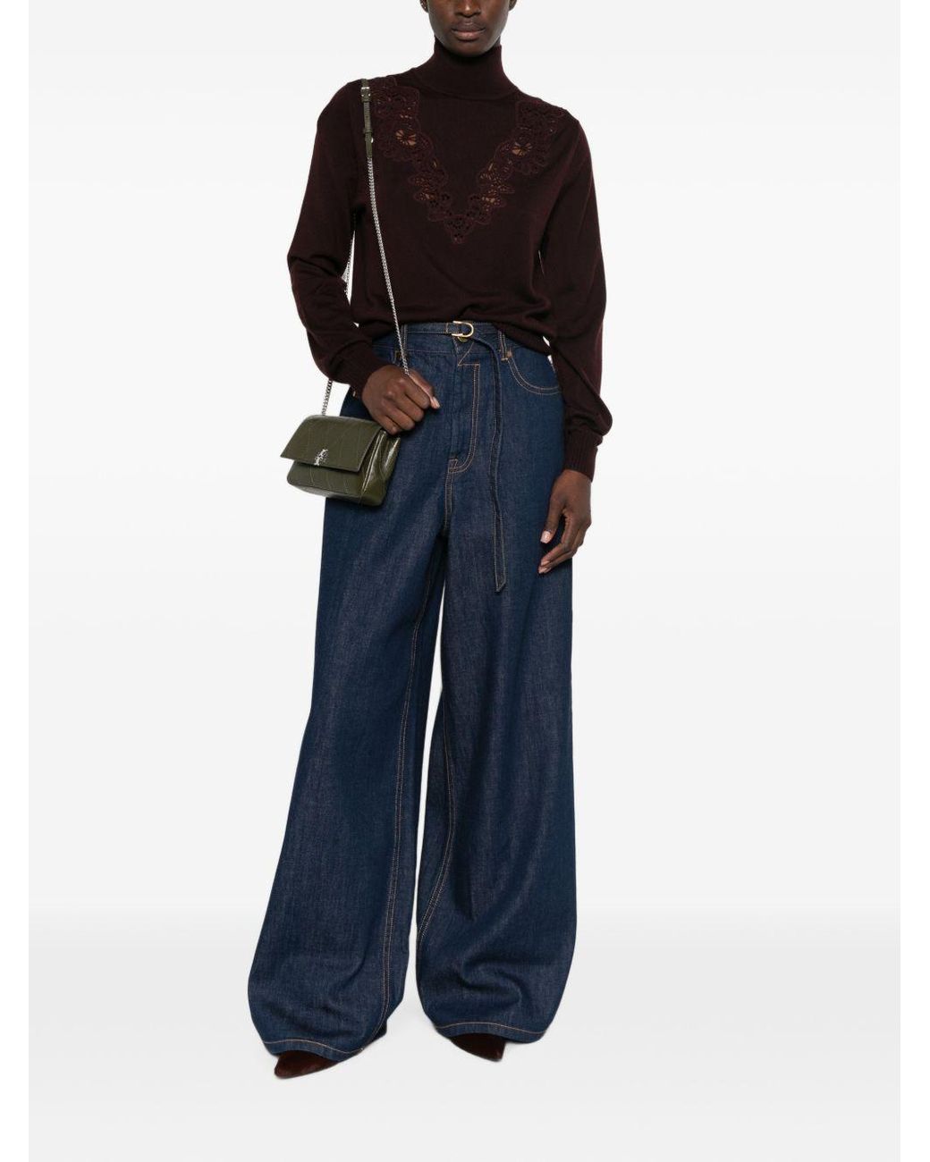 Zimmermann Purple Valiant Wool Sweater