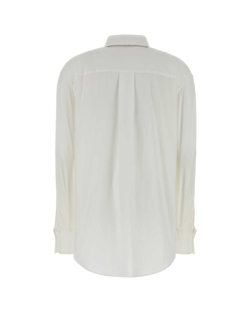 Brunello Cucinelli White Stretch Poplin Shirt