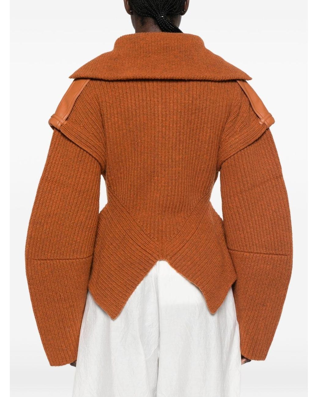 Zimmermann Brown Valiant Wool Cardigan