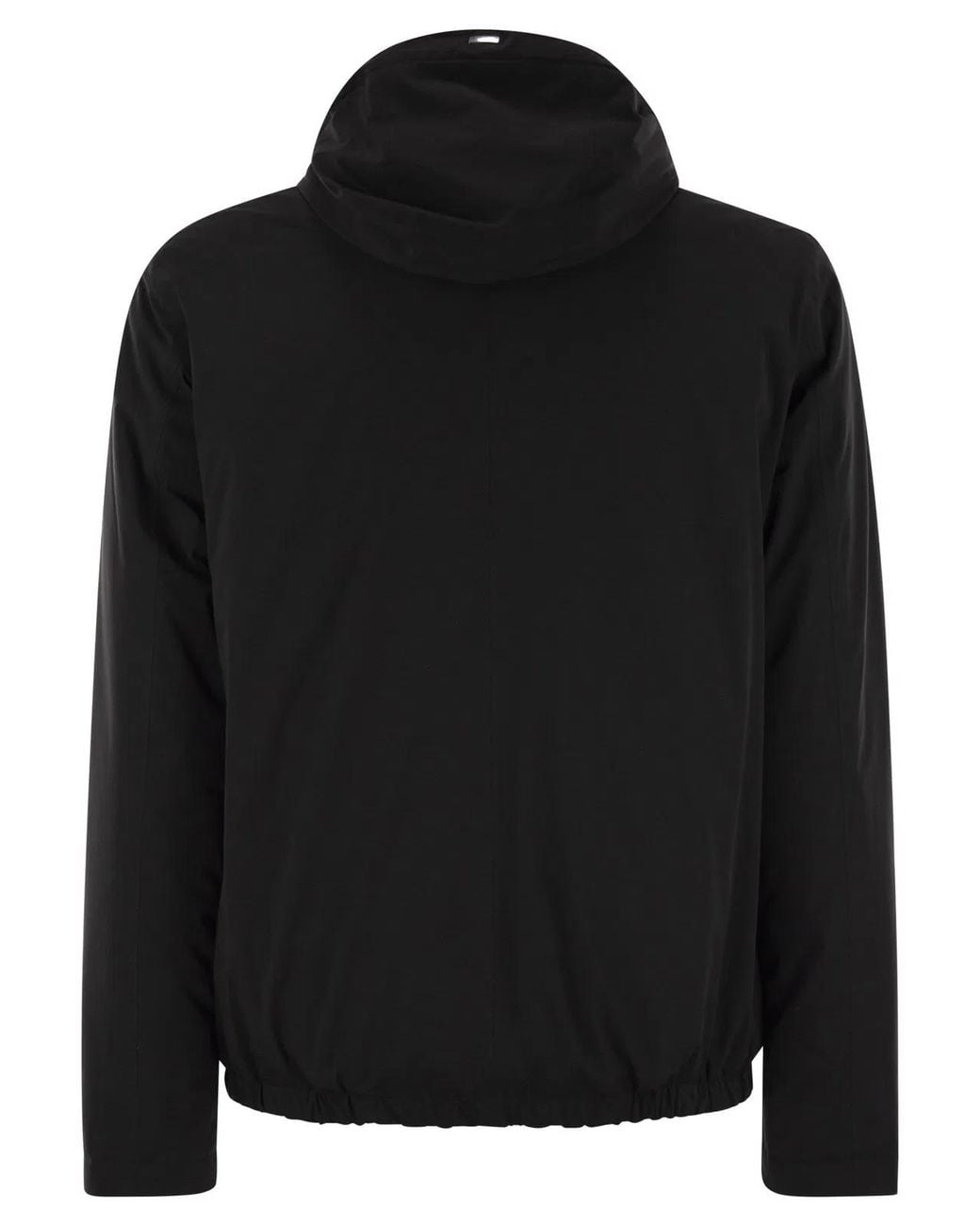 Herno Black Nylon Travel Jacket for men