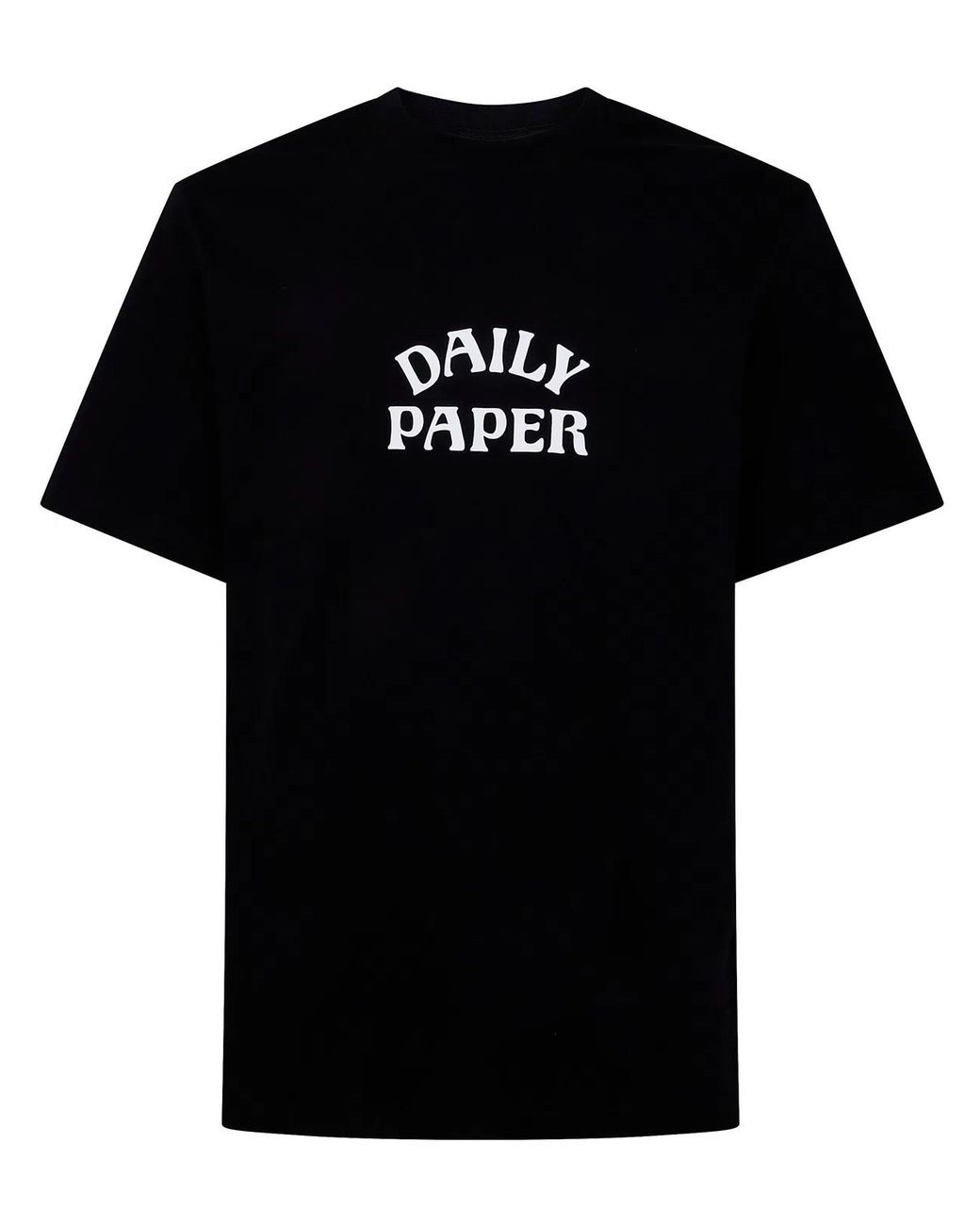 Daily Paper Black "Dias Stacked" Ss T-Shirt for men