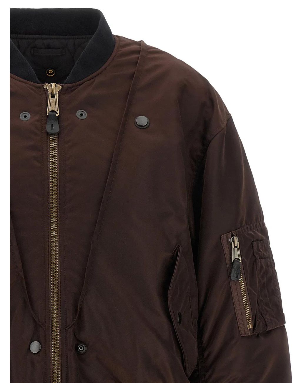 Maison Margiela Black Ma-1' Reversible Bomber Jacket