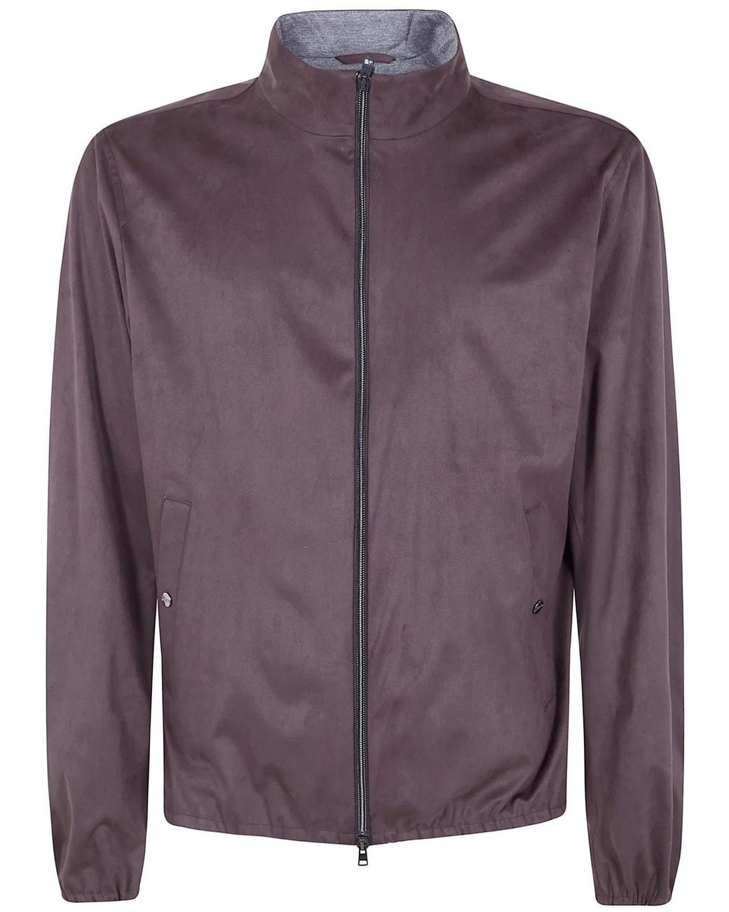 Herno Purple Bomber Jacket for men