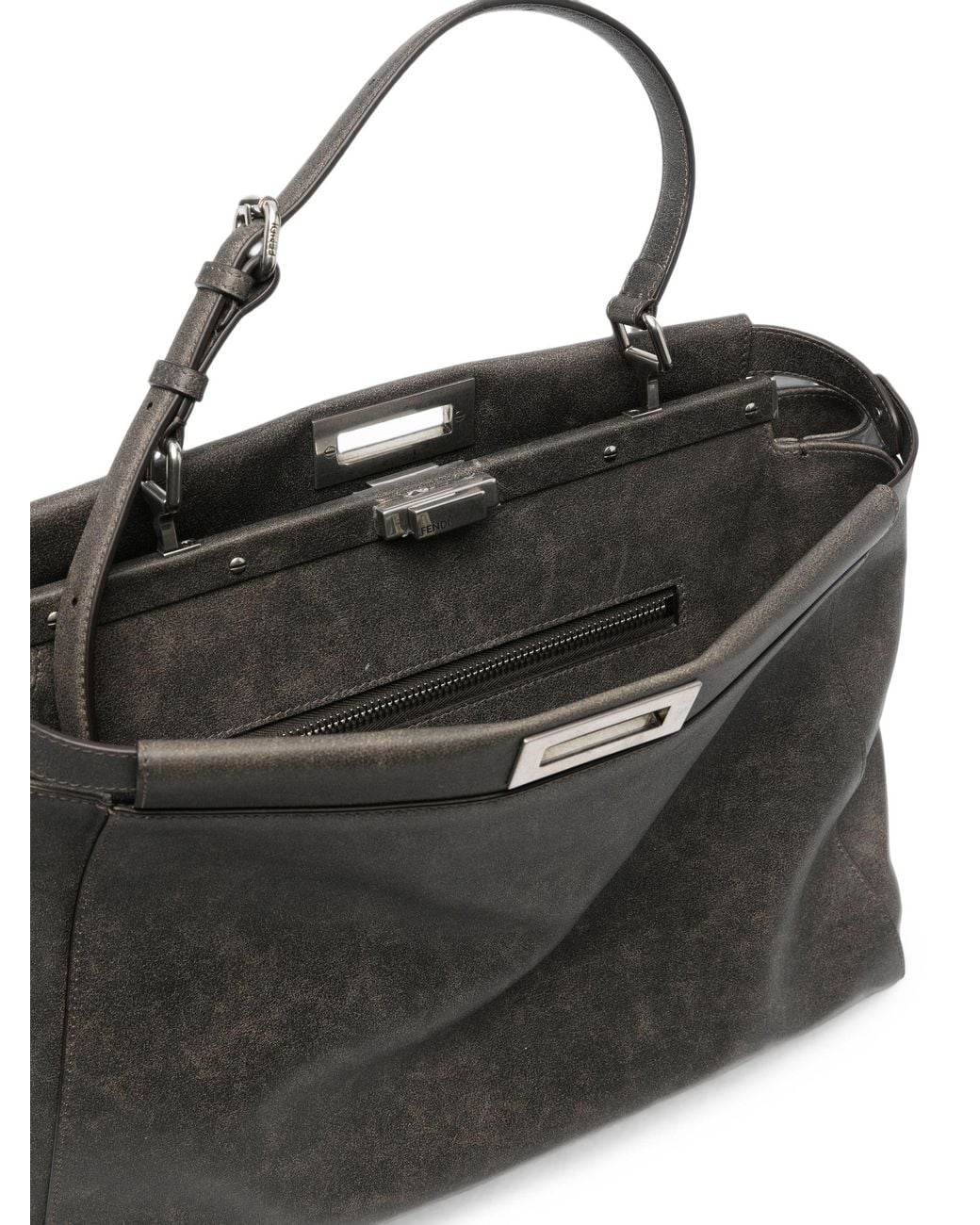 Fendi Black Large Peekaboo Tote Bag for men