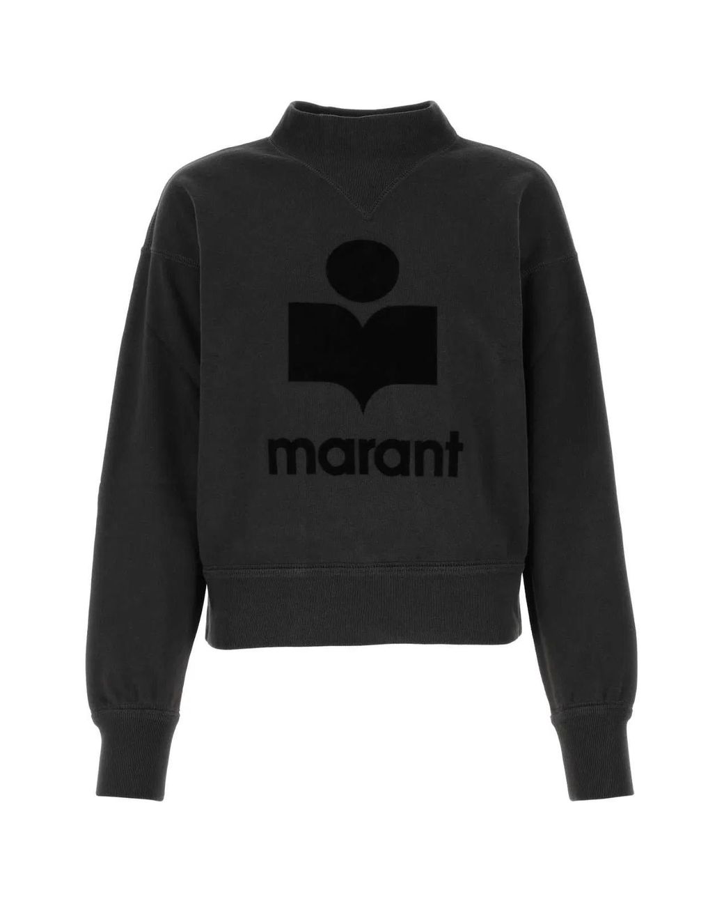 Isabel Marant Black Isabel Marant Etoile Slate Cotton Moby Sweatshirt
