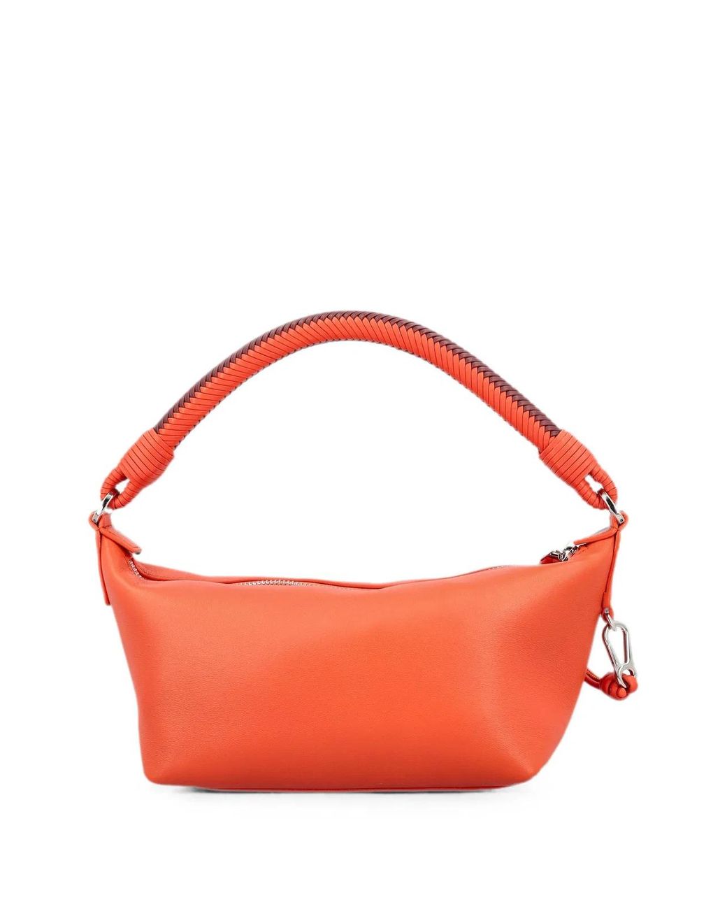 Loewe Red Mini Cala Braided-Handle Leather Tote Bag