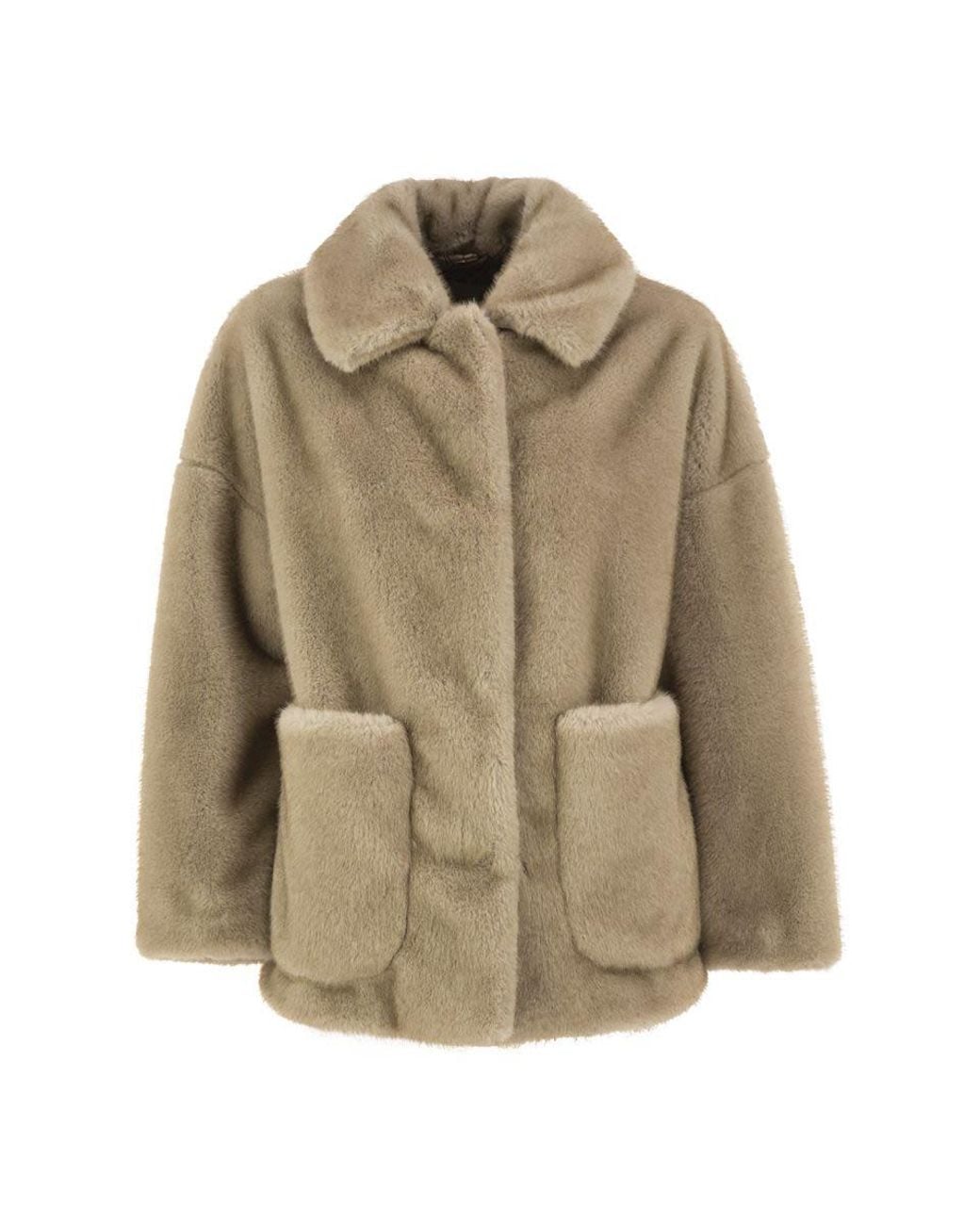 Herno Natural Faux-Fur Effect Jacket
