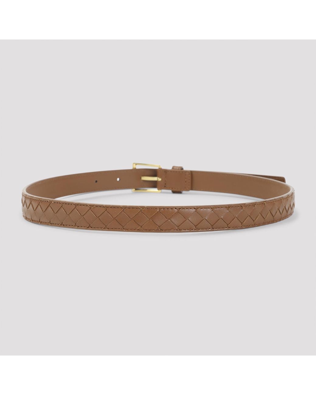 Bottega Veneta Brown Intrecciato Belt