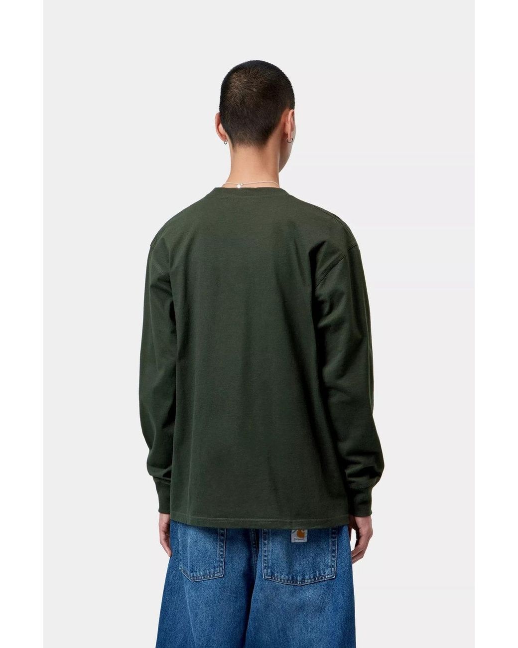 Carhartt Green S American Script T-Shirt for men