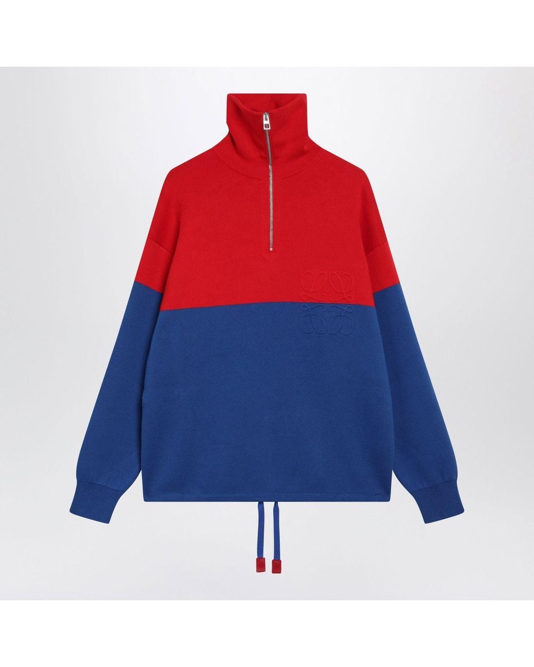 Loewe Blue Twotone And Cotton Sweatshirt