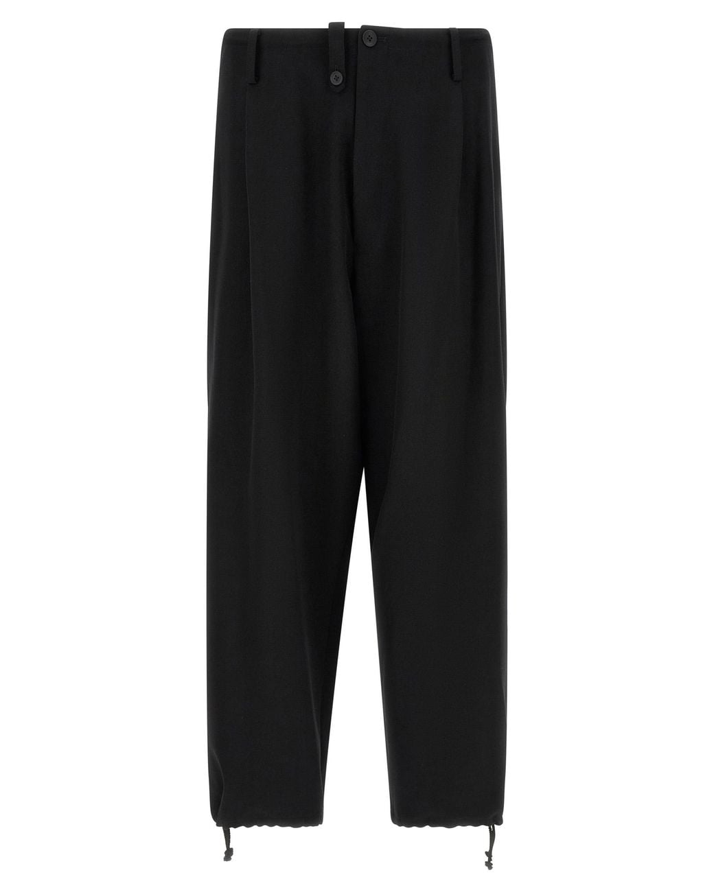 Yohji Yamamoto Black 'New Standard Wallet' Pants for men