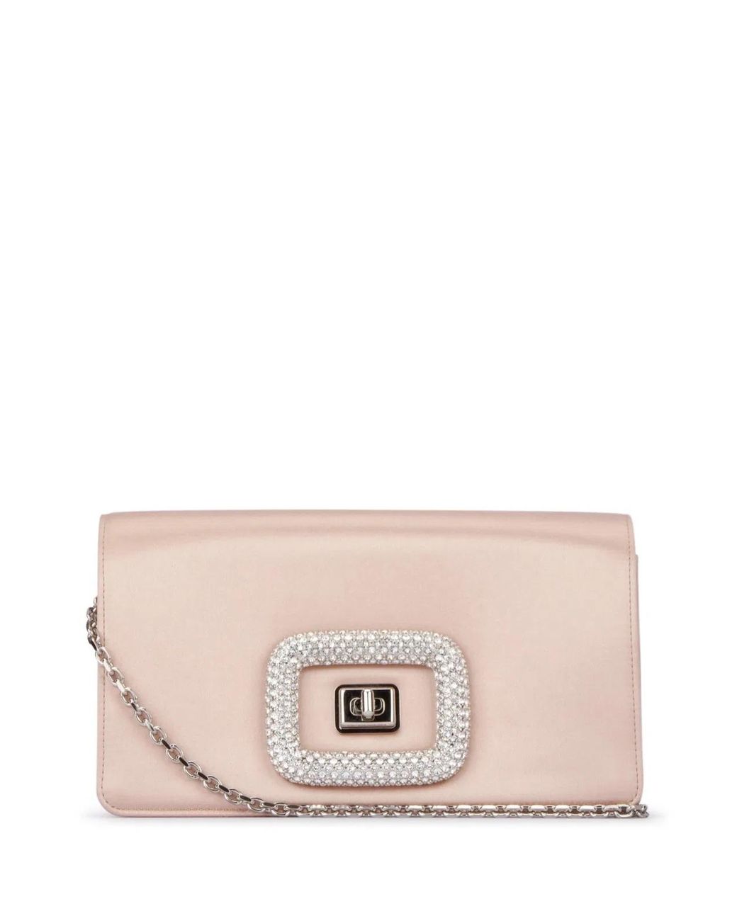 Roger Vivier Pink Viv De Choc Clutch