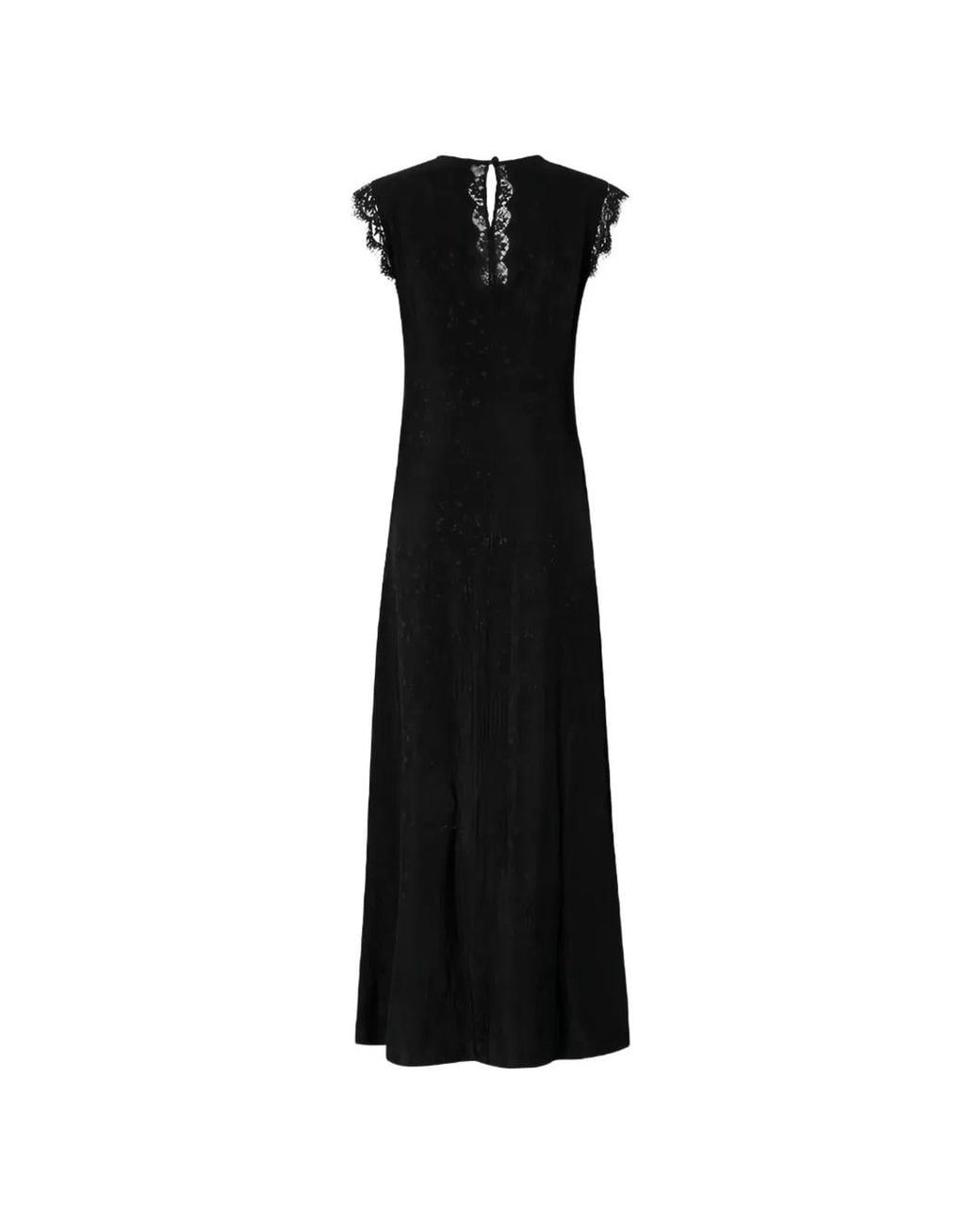 Pinko Black Acrylic Knit Dress
