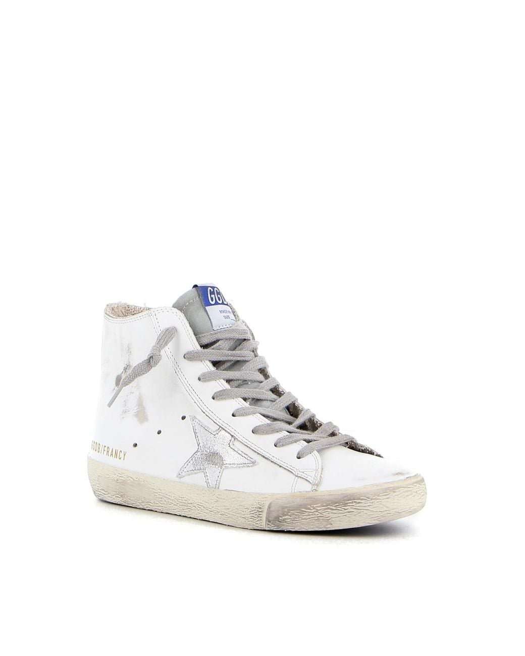 Golden Goose Deluxe Brand White Francy Classic High-Top Sneakers