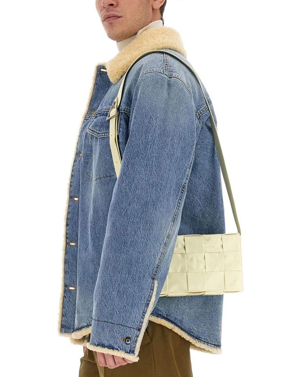 Bottega Veneta Natural Cassette Crossbody Bag for men