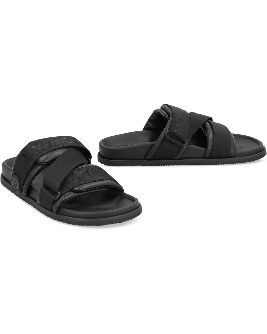 Moncler Black Mon Summer Slides