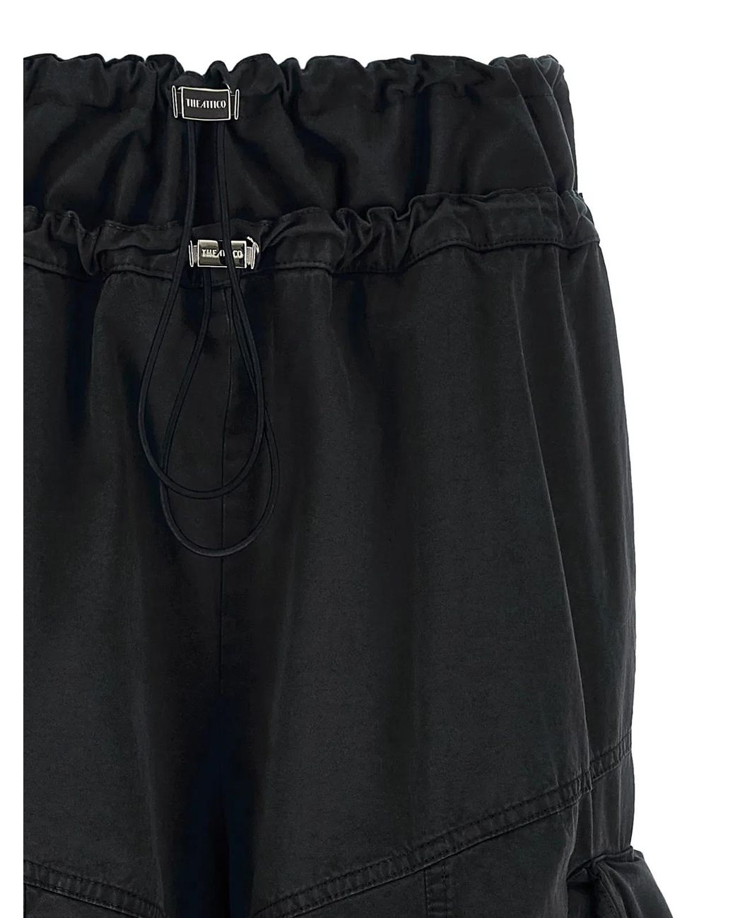 The Attico Black Cargo Pants