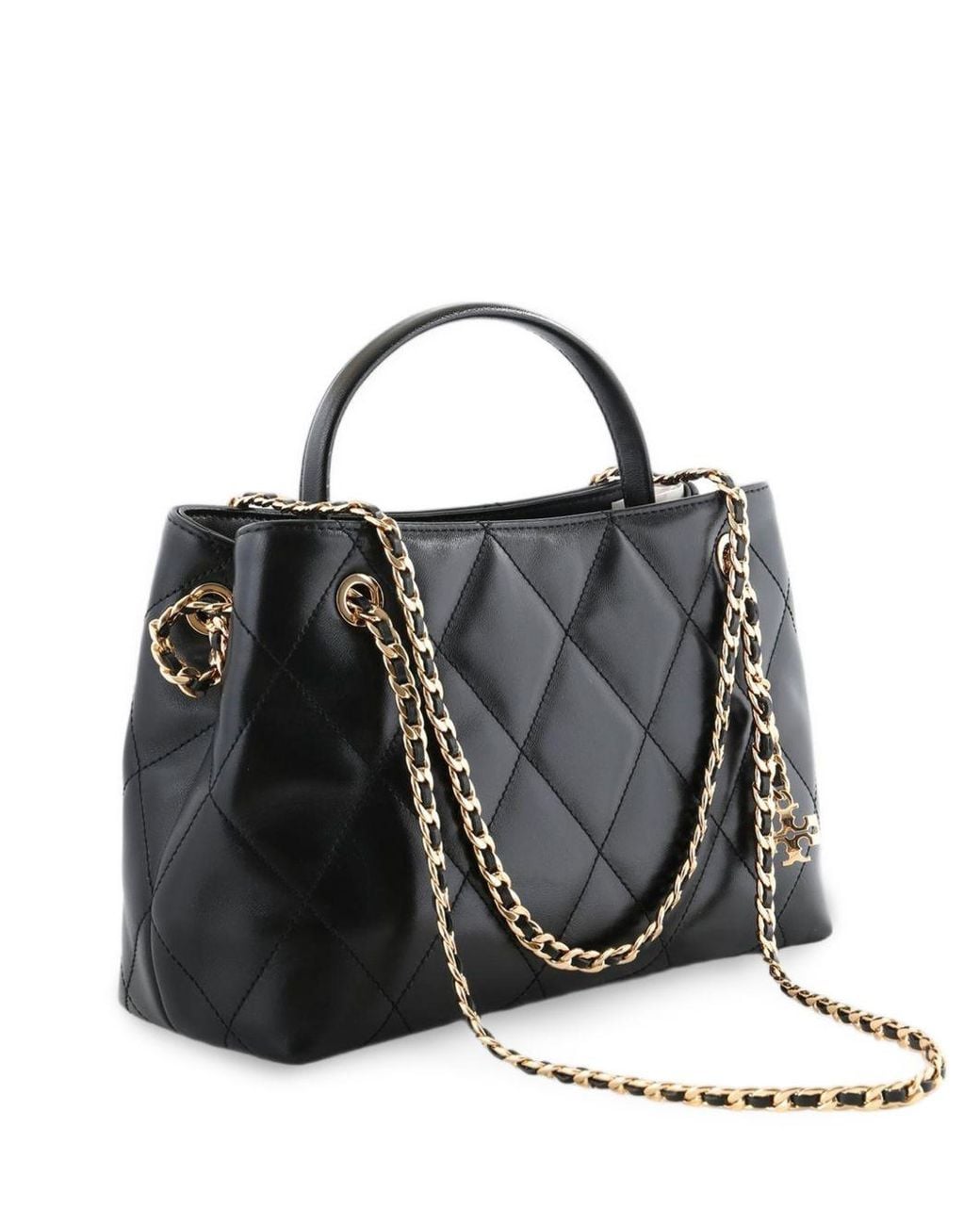 Tory Burch Black Fleming Small Carryall Purse