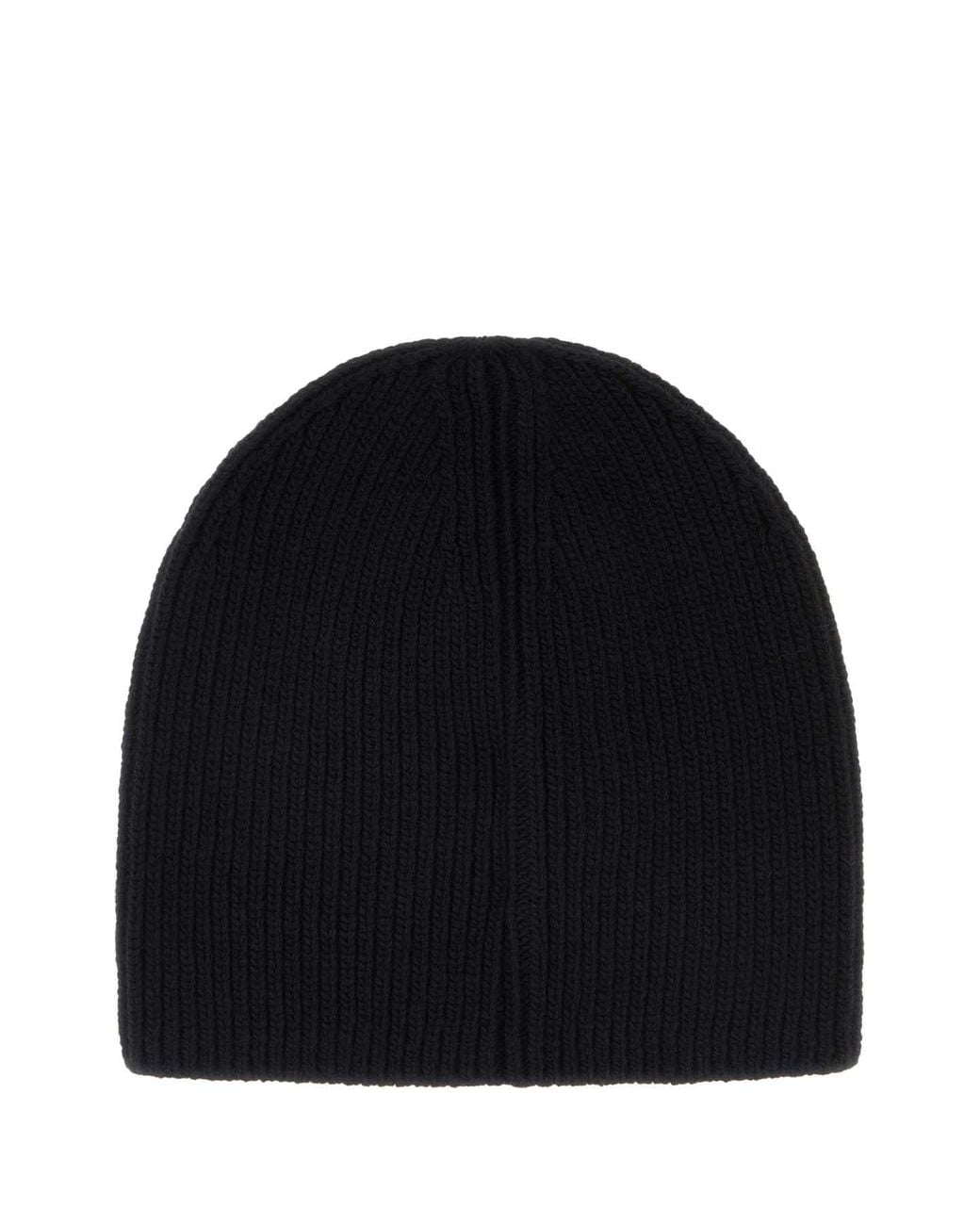 Moncler Black Logo Hat for men