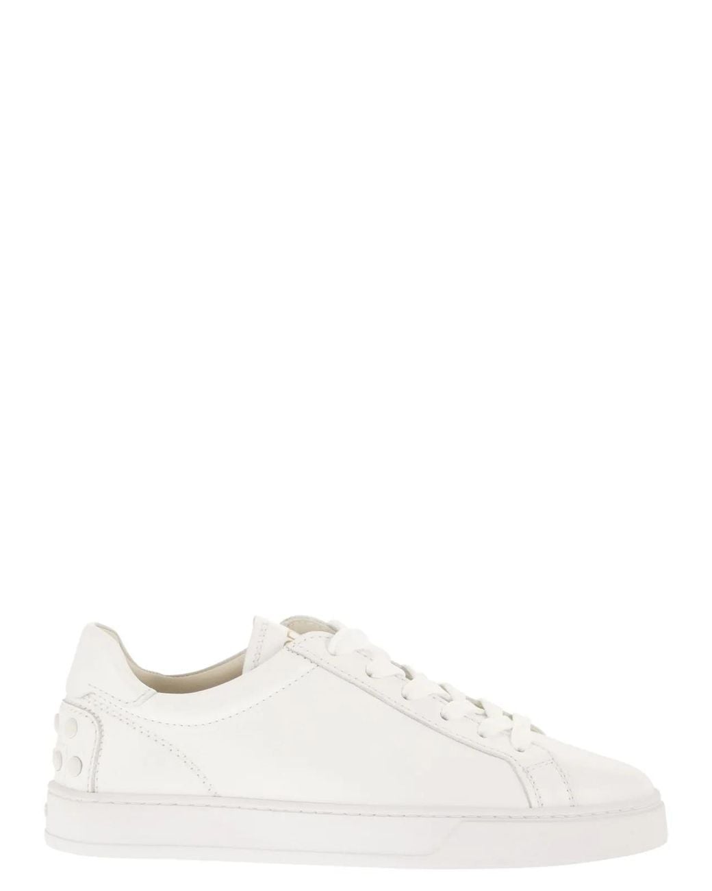 Tod's White Leather Trainers