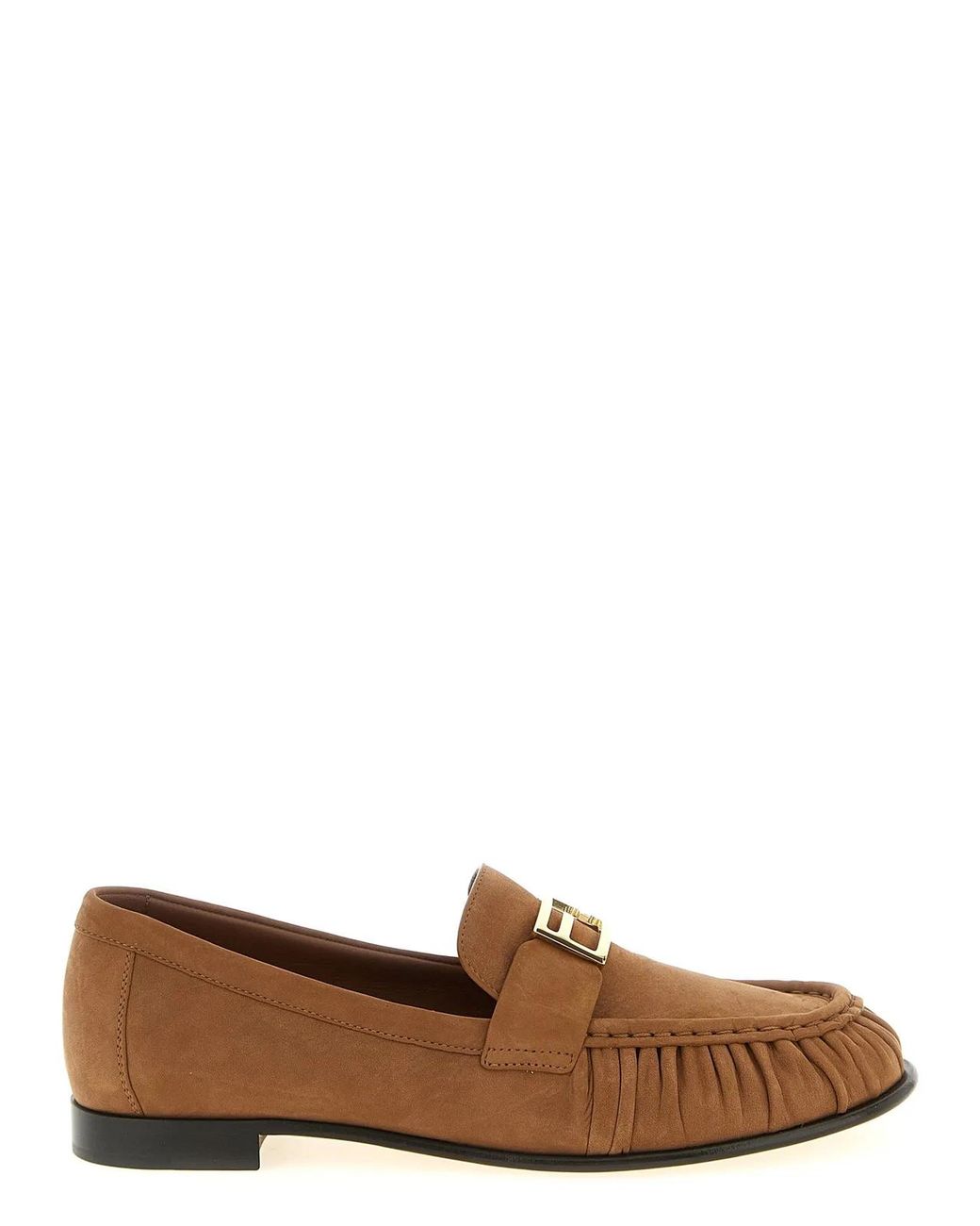 Fendi Brown 'Baguette' Loafers
