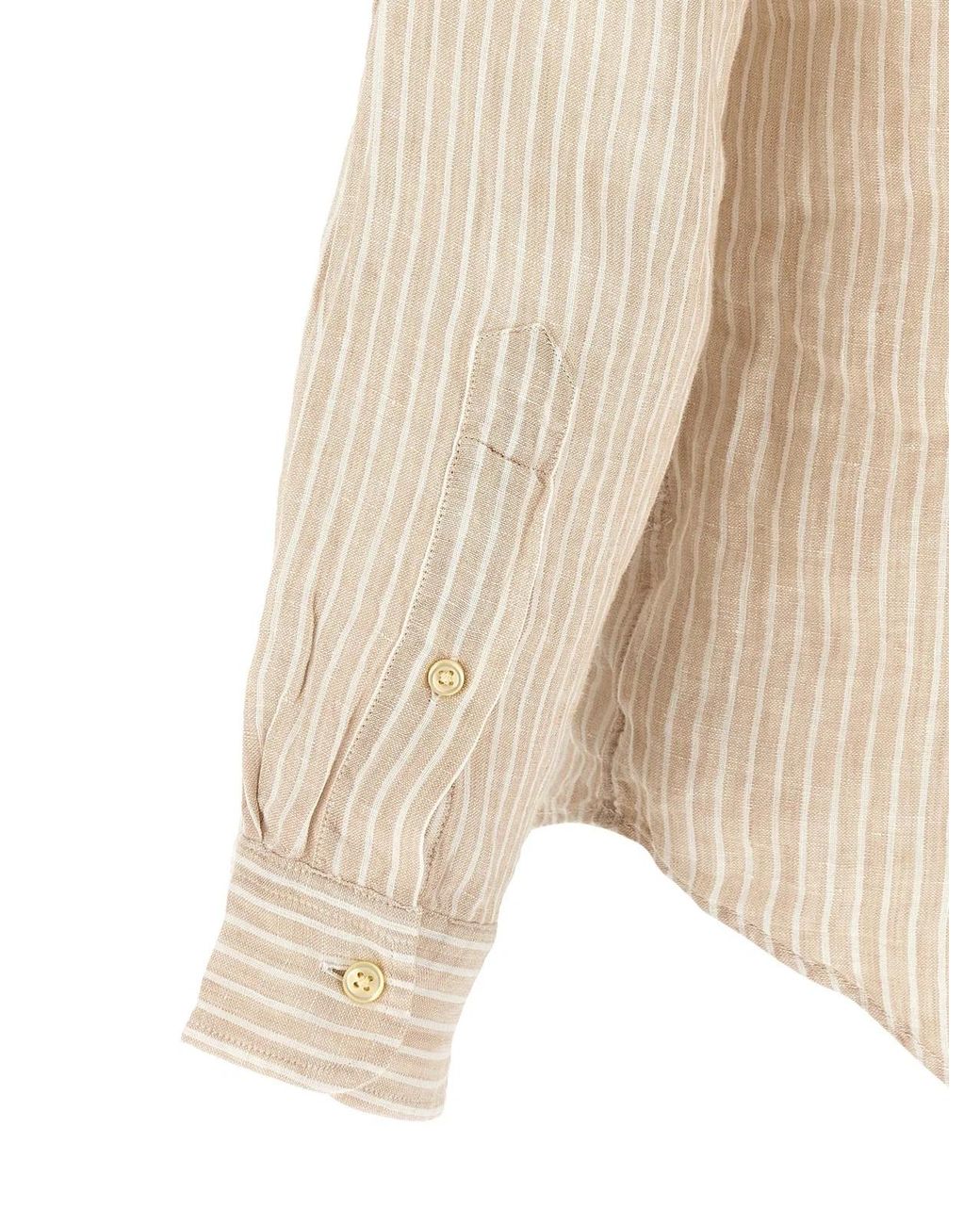 Polo Ralph Lauren White Striped Shirt for men