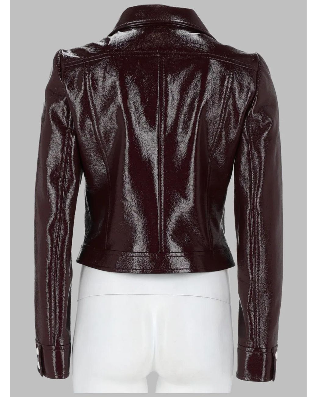Courreges Red Cropped Logo Jacket Cotton