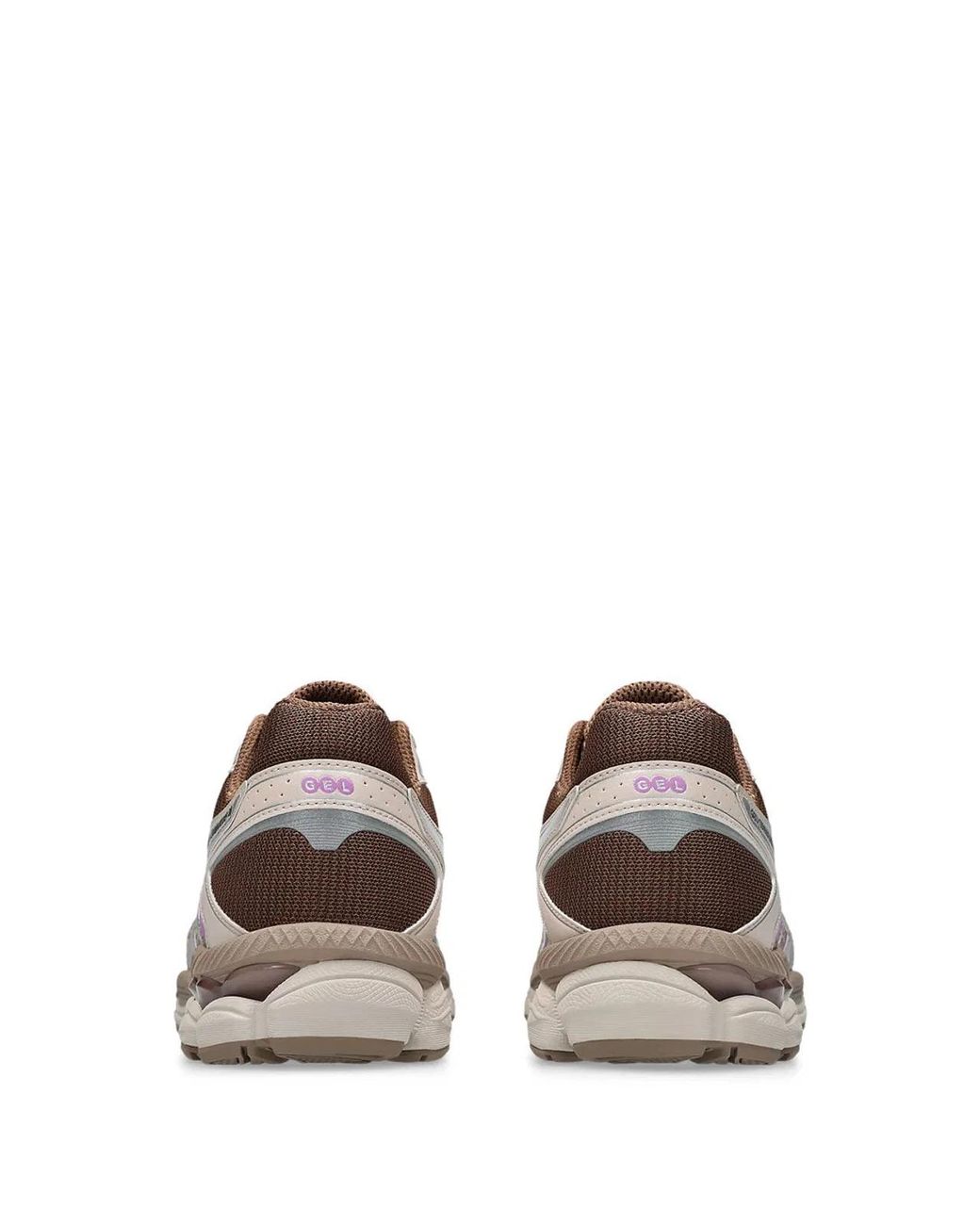 Asics Brown Gel-Cumulus 16 Mesh And Glossy Synthetic Leather Sneakers