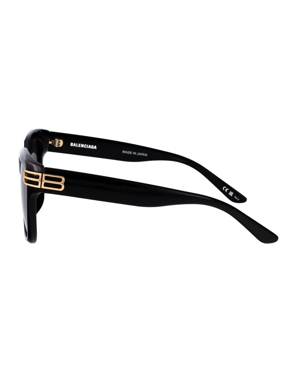 Balenciaga Black Recycled Acetate Sunglasses