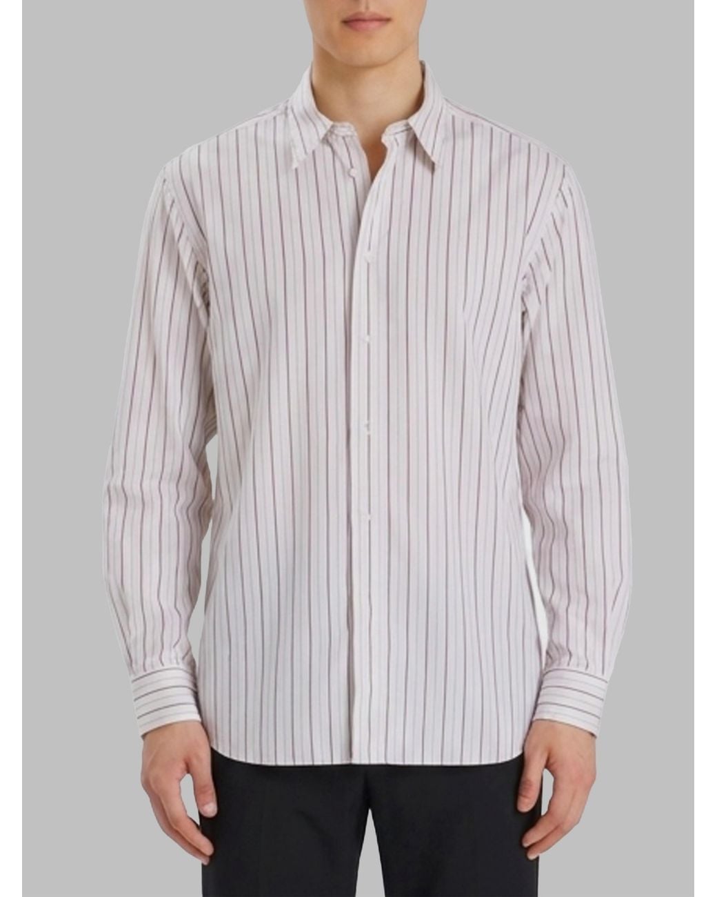 Barena Gray Trosa Strion Shirt for men