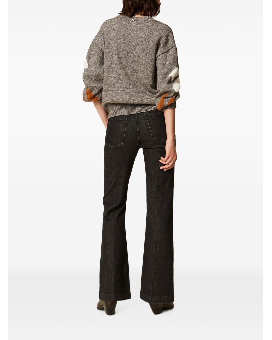 Twinset Black Twinset Actitude Cotton Trousers