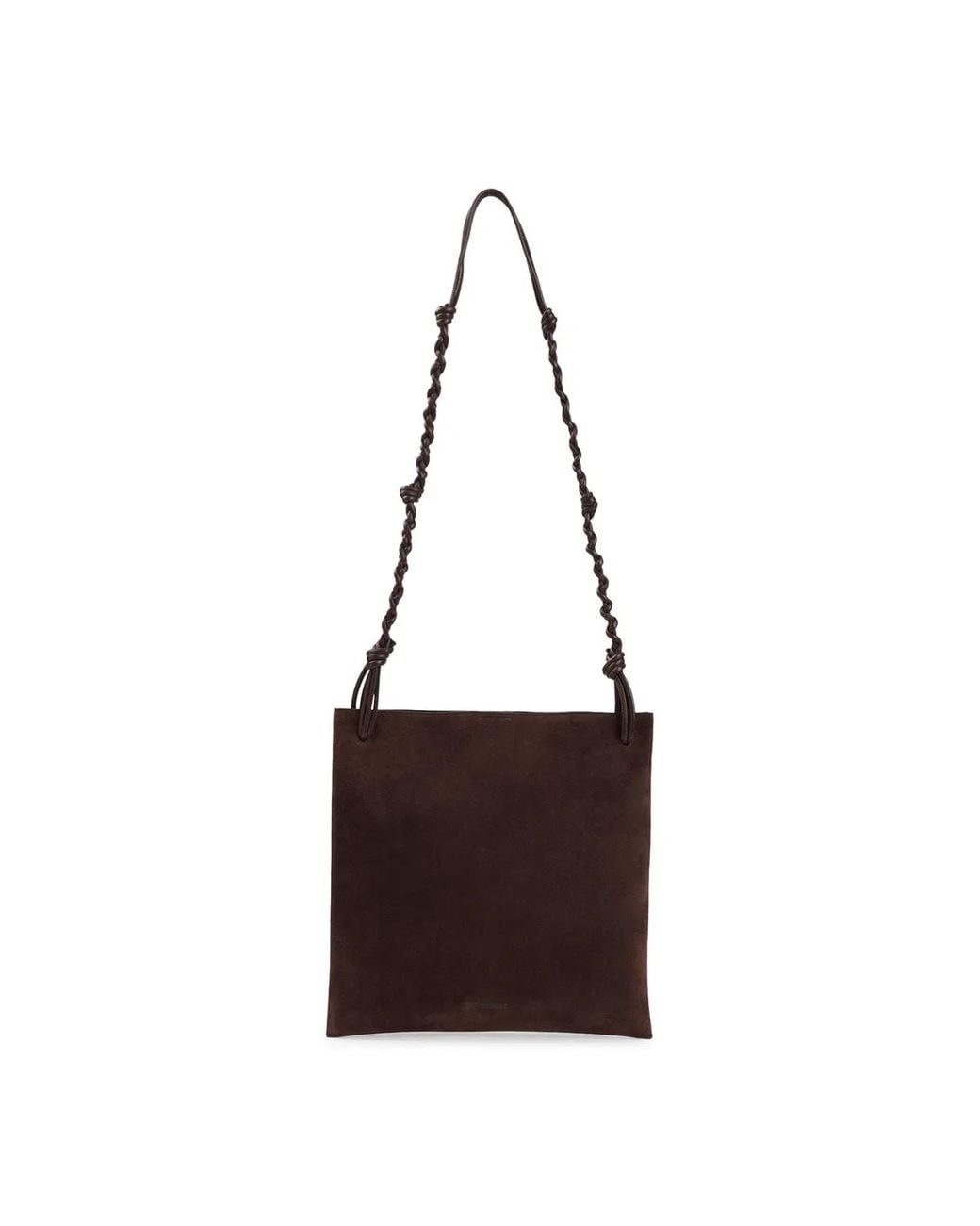Jil Sander Brown Chocolate Plum Tangle Silm Bag for men