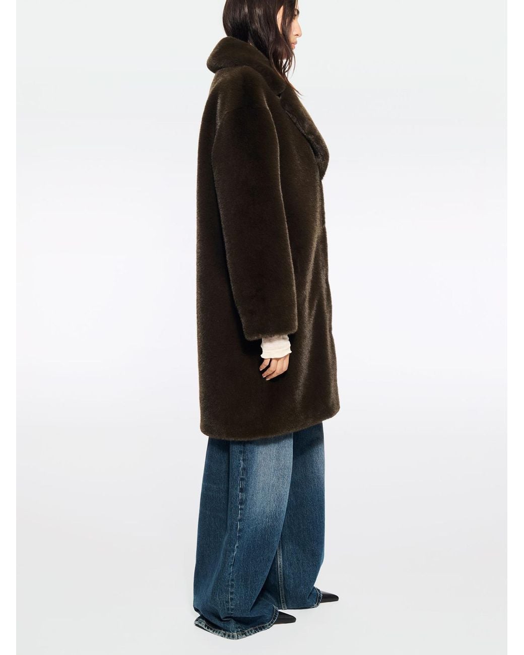 Stand Studio Black Camille Cocoon Coat