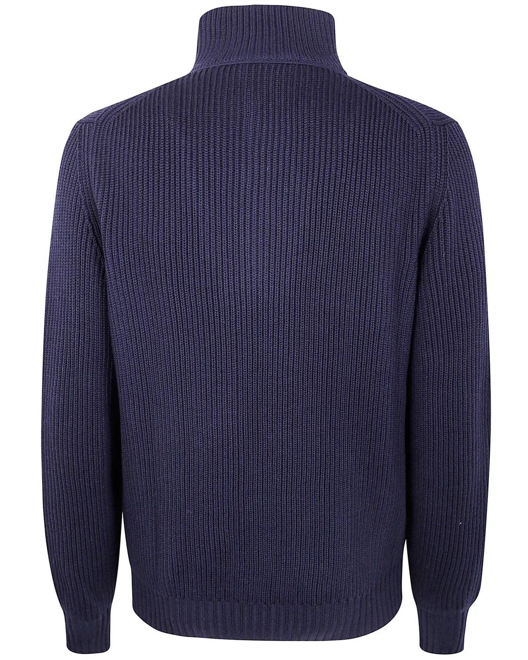 FILIPPO DE LAURENTIIS Blue Half Zip Sweater for men
