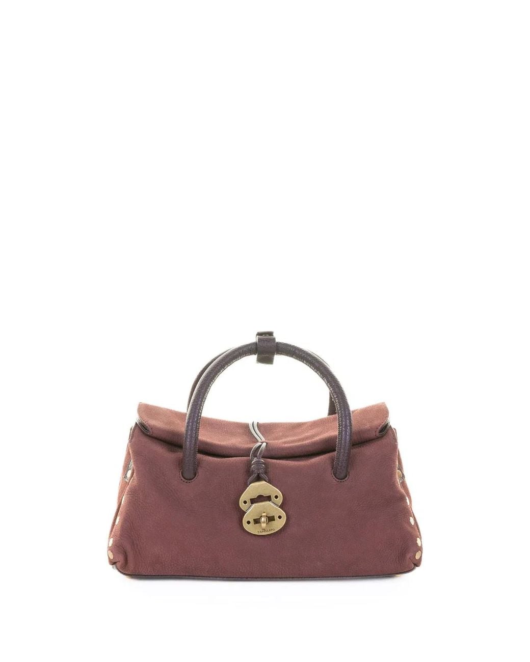 Zanellato Pink Dotta Jones Suede Bag With Shoulder Strap