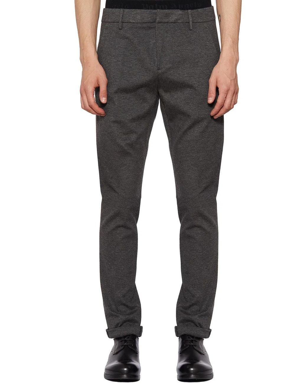 Dondup Gray Trousers Mod. Gaubert for men